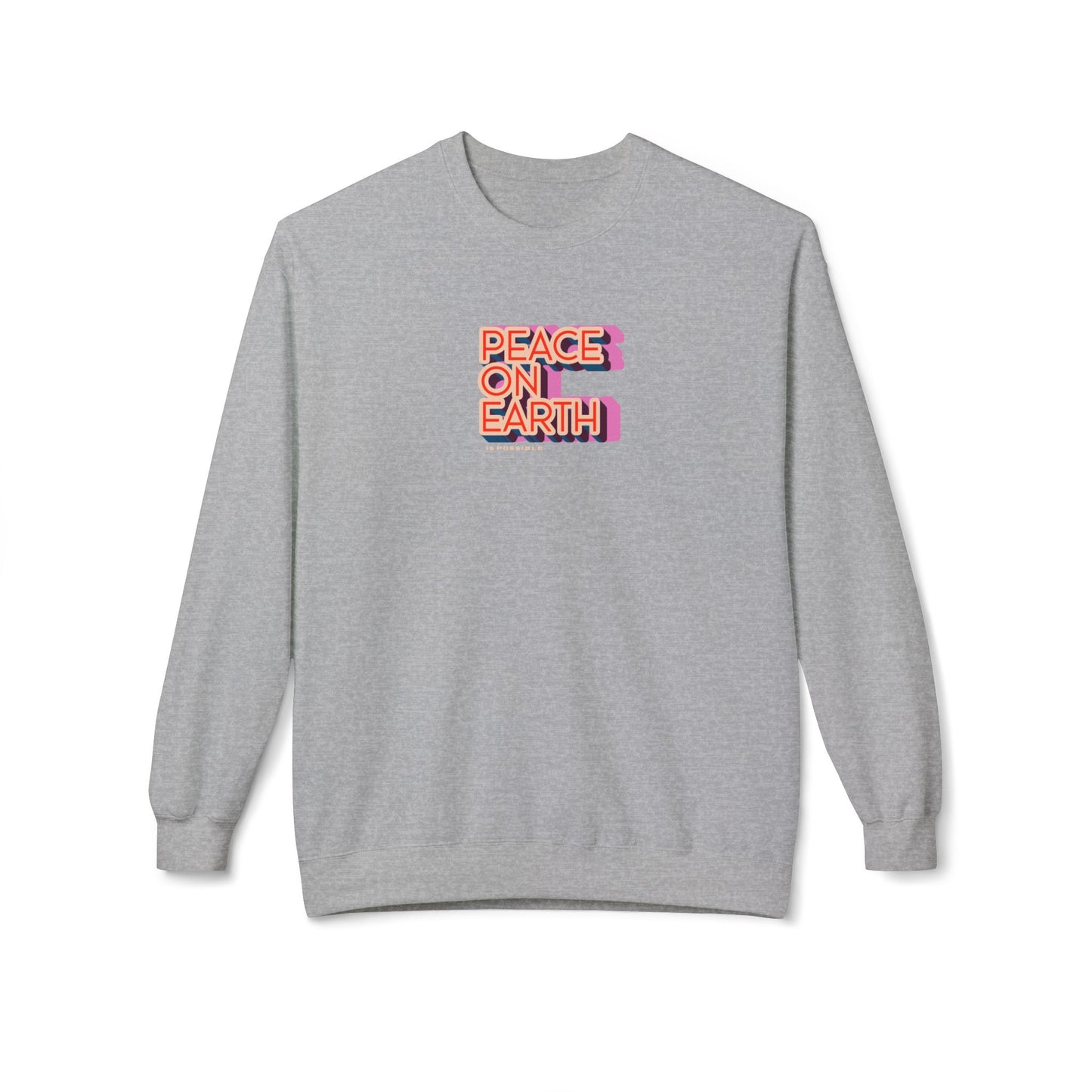 Peace on Earth Sweater, Grey