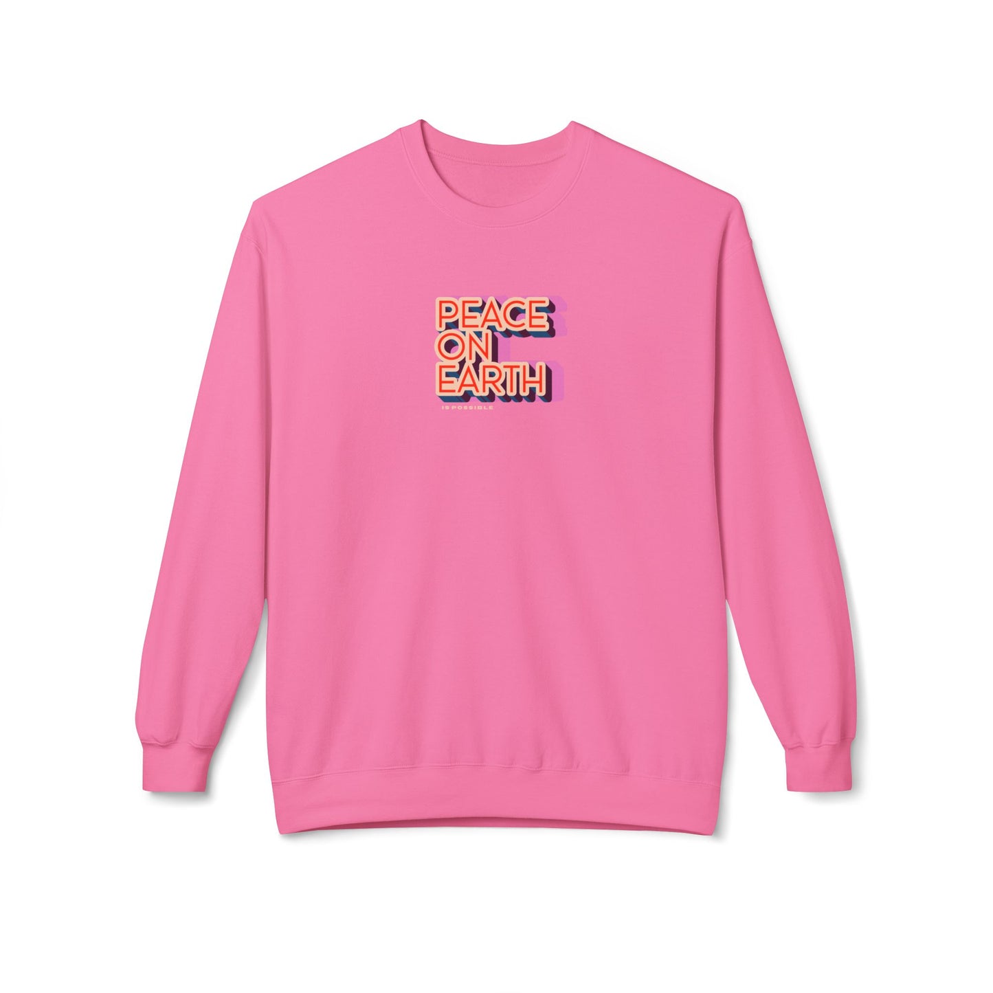 Peace on Earth Sweater, Pink 