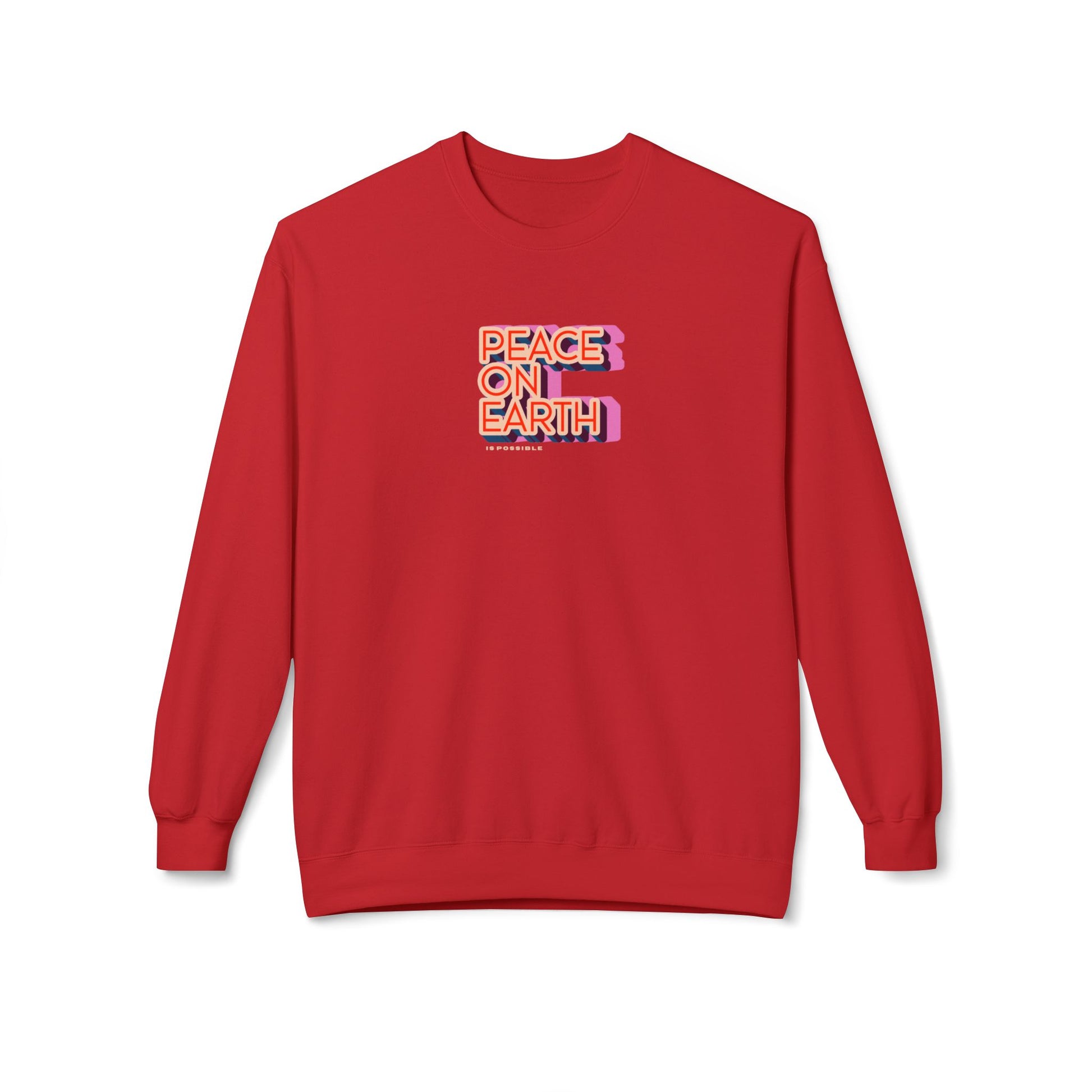 Peace on Earth Sweater, Red