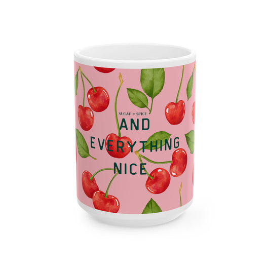 Playful Cherry Mug for Girls