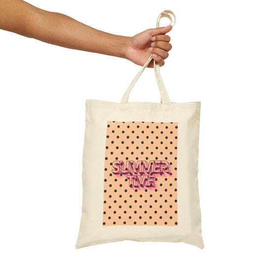 Polka Dot Beach Bag, SUMMER TIME