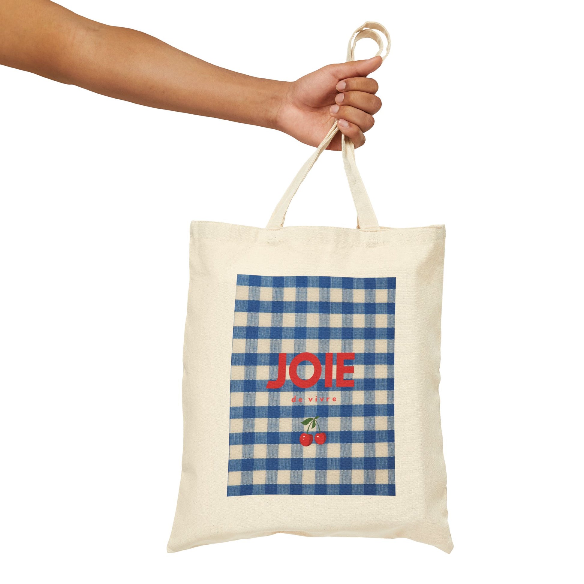 Preppy Blue Gingham Canvas