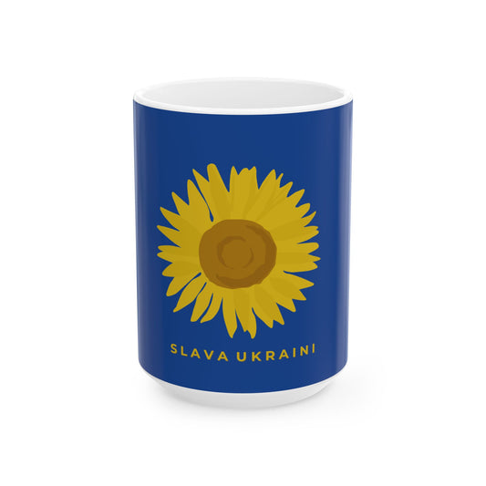 Ukraine Sunflower Ceramic Mug