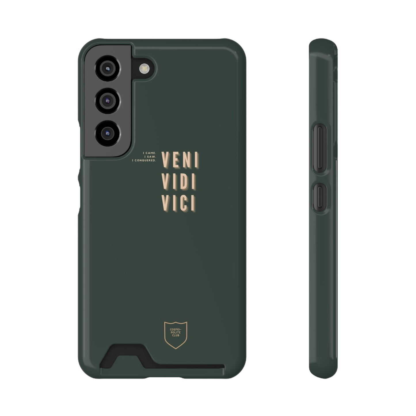 Veni, Vidi, Vici Phone Case With Card Holder