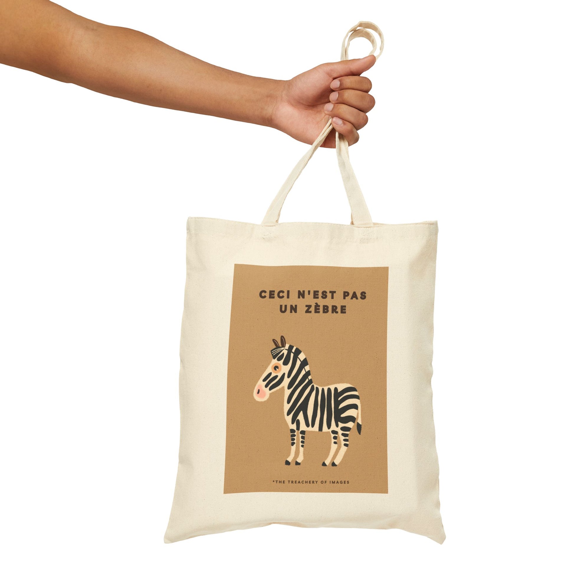 Zebra Canvas Tote Bag