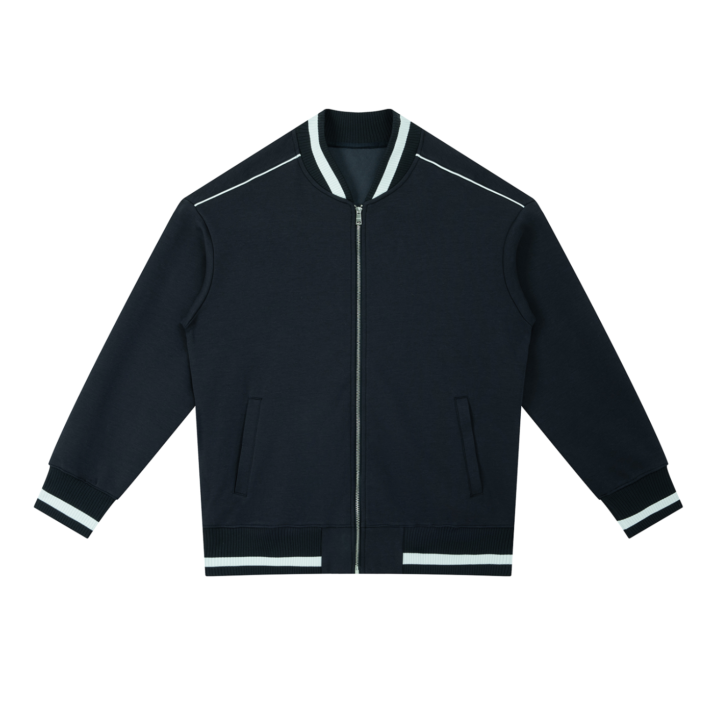 C'est la Vie Contrast Piping Bomber Jacket