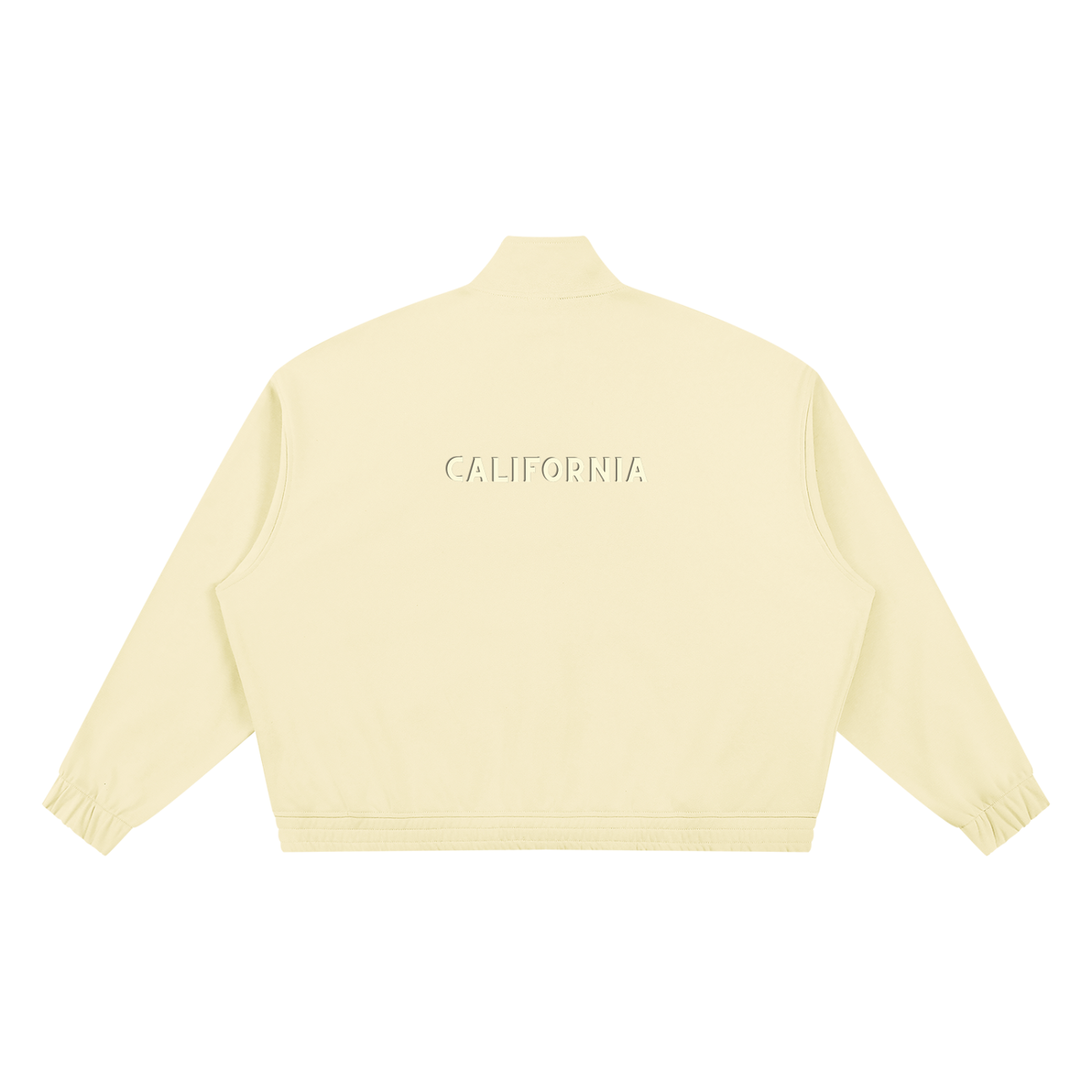CALIFORNIA Boxy Stand Collar Full Zip Jacket