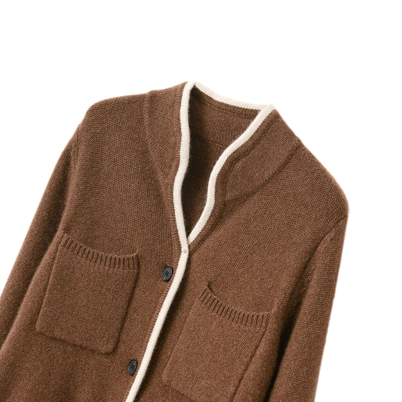 Classic Cashmere Cardigan, jacket length