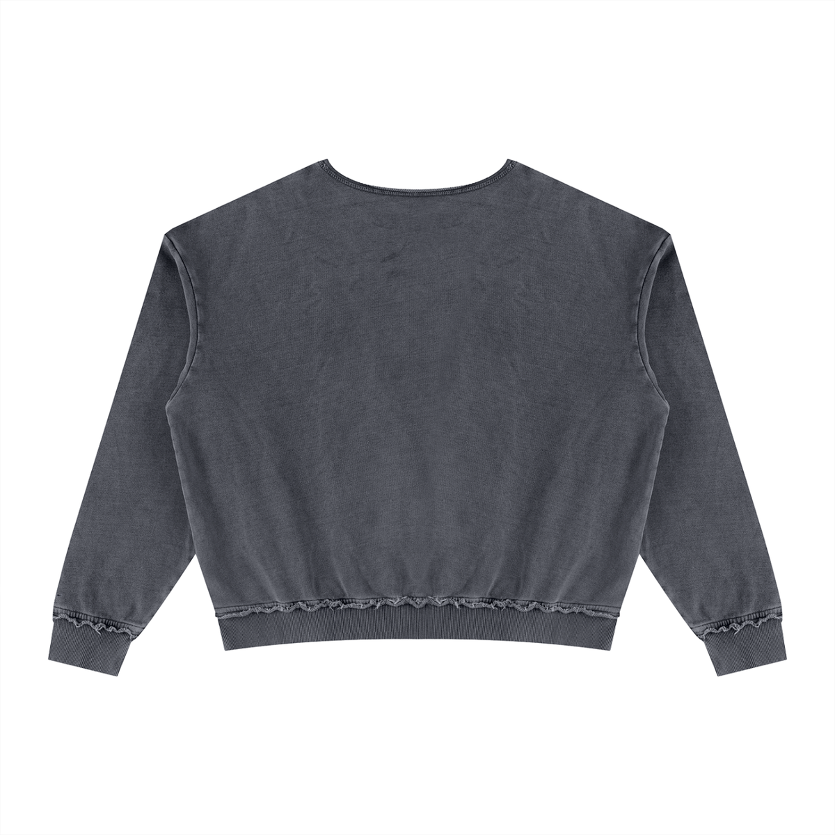 distressed grey sweatshirt